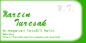 martin turcsak business card